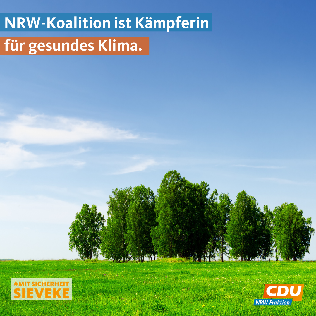 NRWKoalition ist Kämpferin für gesundes Klima Daniel Sieveke